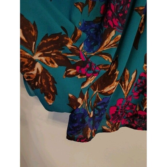 Ruby Jane Estelle Romper Size S Teal Green Floral New - Picture 6 of 6